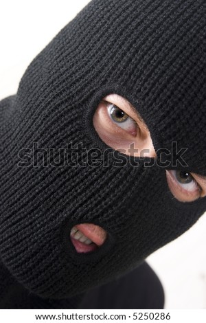 Evil Criminal Wearing Military Mask Stock Photo 5250286 : Shutterstock