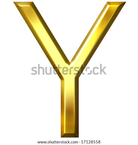 3d Golden Letter Y Stock Photo 17128558 : Shutterstock