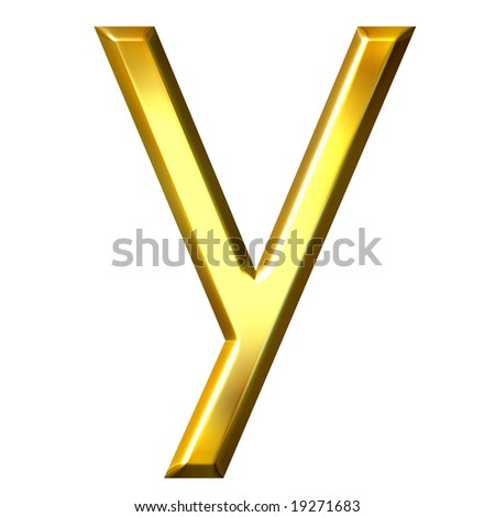 3d Golden Letter Y Stock Photo 19271683 : Shutterstock