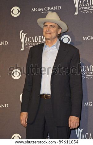 LAS VEGAS - APRIL 3 - James Taylor in the press room at the 46th Annual Academy of Country Music Awards in Las Vegas, Nevada on April 3, 2011.