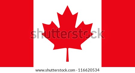 Flag of Canada Foto stock © 