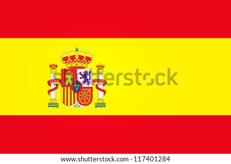Flag of Spain with Emblem