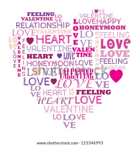 word heart