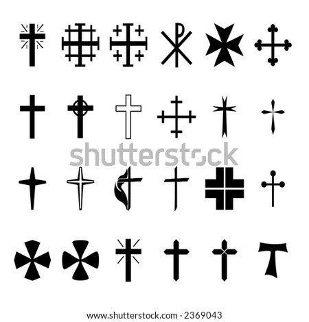 Cross Silhouette Stock Vector Illustration 2369043 : Shutterstock