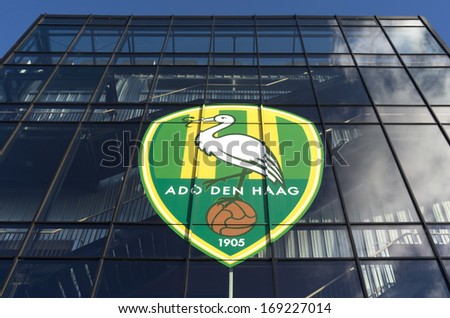 NETHERLANDS - THE HAGUE - CIRCA DECEMBER 2013: Kyocera stadium premier league football club ADO Den Haag.