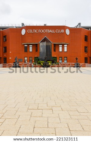 GLASGOW, SCOTLAND - JULY 27: The Main Stand at Celtic Park home of Glasgow Celtic Football Club in Scotland.  The football stadium is the largest in Scotland and is pictured on July 27, 2014.