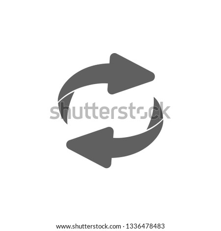 Reverse Exchange icon. Flip over or turn arrow. Reverse sign 
