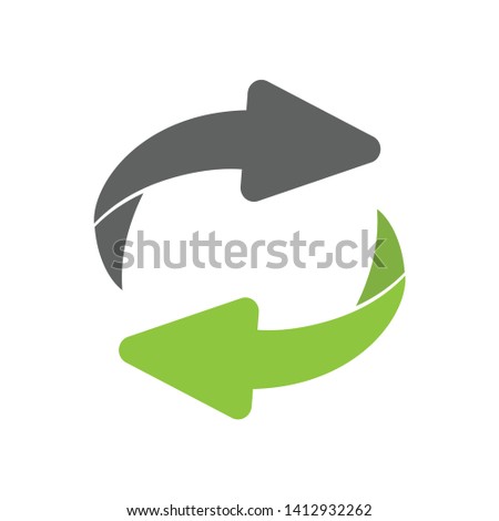 Reverse Exchange icon. Flip over or turn arrow. Reverse sign 