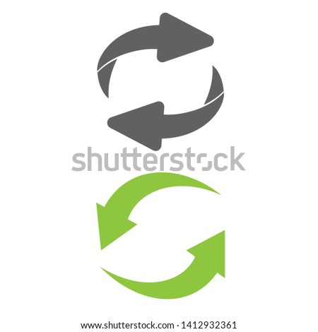 Return Icon. Flip over or turn arrow. Reverse sign  