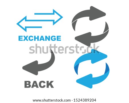 Return Icon. Flip over or turn arrow. Reverse sign