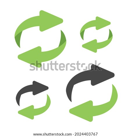 Reverse Exchange icon. Flip over or turn arrow. Reverse sign