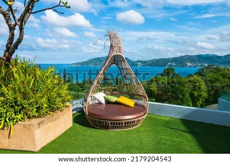 Similar – Image, Stock Photo Roof decoration of a temple near Ninh Binh, Vietnam