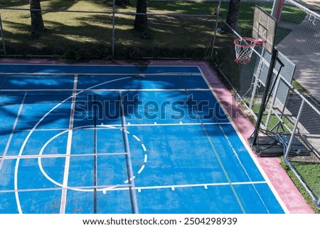 Similar – Image, Stock Photo Urban basketball court without people