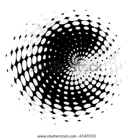 Abstract Retro Vector Dots Halftone Wave - 6540550 : Shutterstock