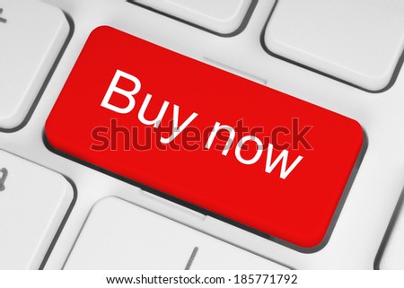 Red buy now keyboard button