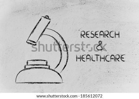 research & healthcare: funny design of a microscope
