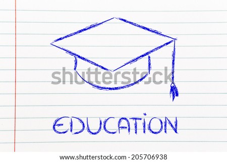 graduation hat symbol of education