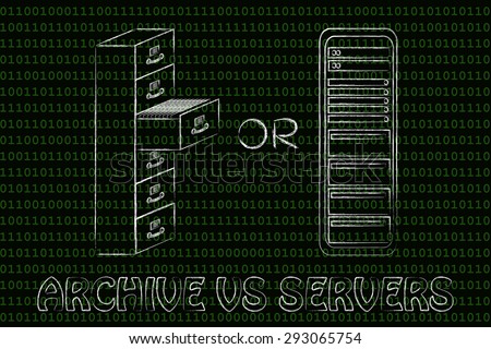 conceptual design of security of data stored in traditional paper archives or servers