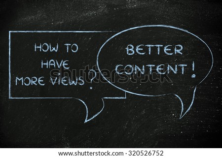 question and answer about social media marketing: upload better content to have more views