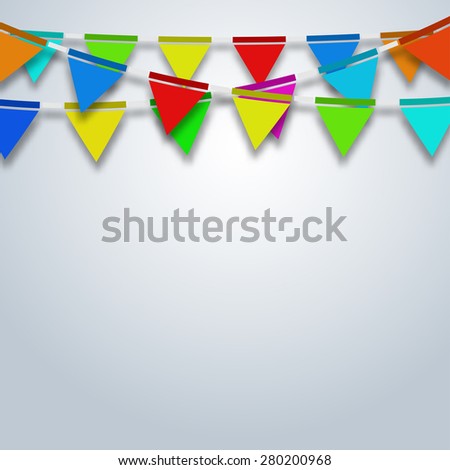 modern party flags background. holiday design