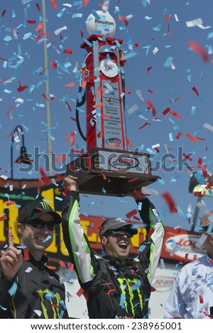 Newton, IA - May 18, 2014:  Sam Hornish, Jr. wins the Get To Know Newton 250 at Iowa Speedway in Newton, IA.