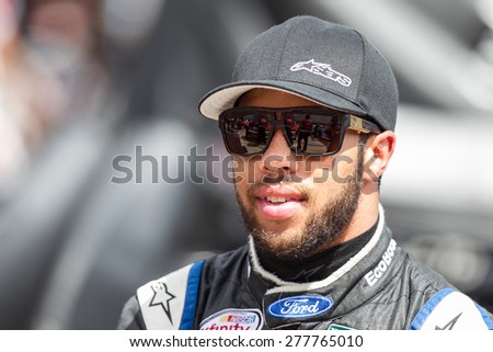 Bristol, TN - Apr 17, 2015:  Darrell Wallace Jr (6) watches practice for the Drive to Stop Diabetes 300 at Bristol Motor Speedway in Bristol, TN.