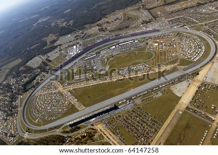 TALLADEGA, AL - OCT 31:  The NASCAR Sprint Cup Series teams take to the track for the AMP Energy Juice 500 race  on Oct 31, 2010 at the Talladega Superspeedway in Talladega, AL.