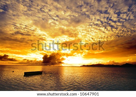 Sunset in the islands