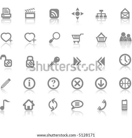 Web site and Internet icon set