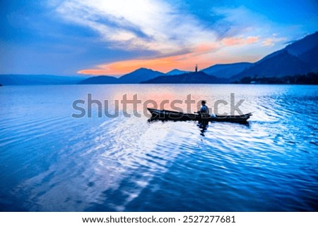 Similar – Foto Bild Morgendämmerung am See