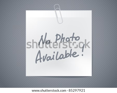 no photo available - paper sticker - horizontal image ストックフォト © 