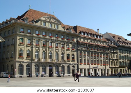 Swiss bank in Bern, Switzerland