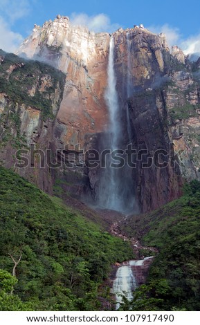 Angel Falls is worlds highest waterfalls (978 m) - Venezuela, Latin America
