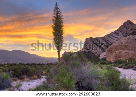 The Mormon Rocks, also called Rock Candy Mountains; part of the San Gabriel Mountains near Wrightwood, California.