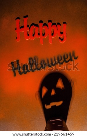 Halloween scary head shadow.