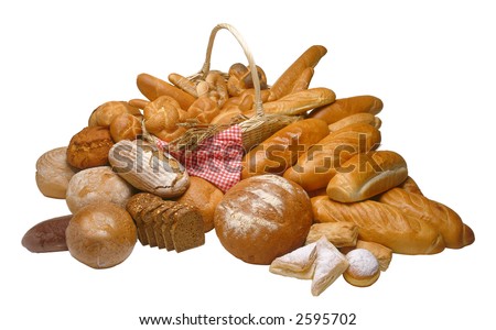 Breads with clipping path