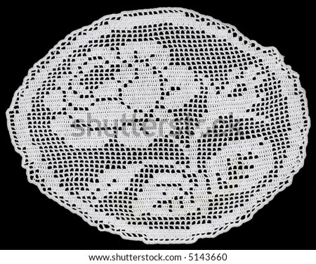 Retro lace oval pattern