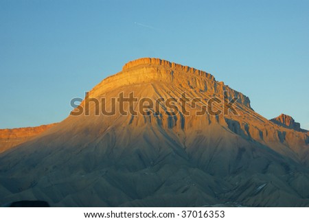 Book Cliffs, early evening,    Eastern Utah, Rocky Mountains