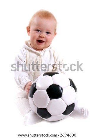 Cute Little Baby Soccer Ball Stock Photo 2694600 : Shutterstock