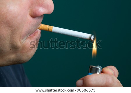 Similar – Image, Stock Photo The last cigar in the skeleton