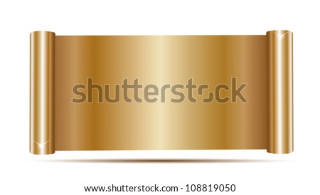 Illustration Of Gold Scroll - 108819050 : Shutterstock