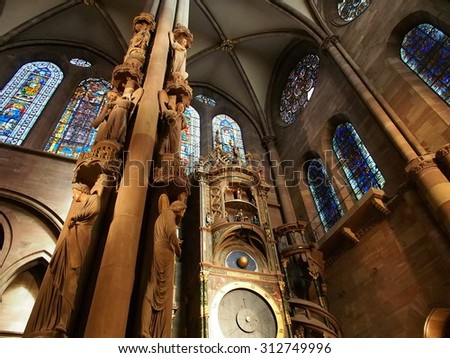 STRASBOURG, FRANCE - SEP 24: Cathedral of Our Lady in Strasbourg, France on September 24, 2013. Strasbourg is the capital and principal city of the Alsace region in north eastern France.