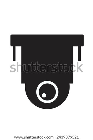Dome CCTV icon. Editable Clip Art.