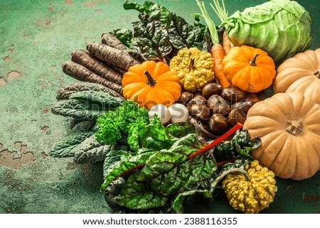 Similar – Image, Stock Photo Kale in basket View from above