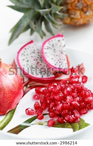 Exotic fruits, lot of vitamin, low calorie