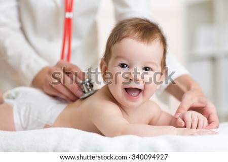 Similar – Image, Stock Photo Nurse examining little boy in clinic