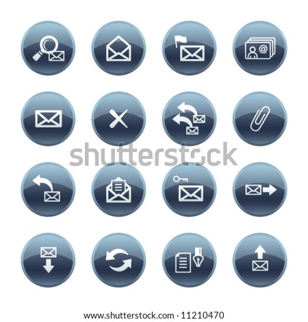 Mineral drop e-mail icons