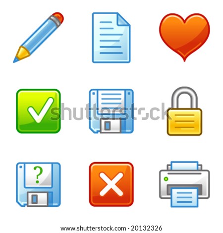 Document web icons, alfa series