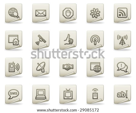 Internet web icons, document series