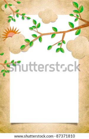 Nature recycled background